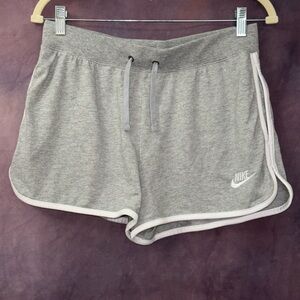Nike Gray Athletic Shorts with Elastic Waistband